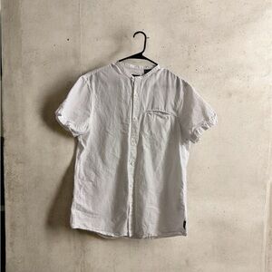 Armani Exchange White Casual Button Down Shirt